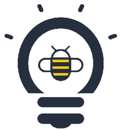 light bulb with bee inside